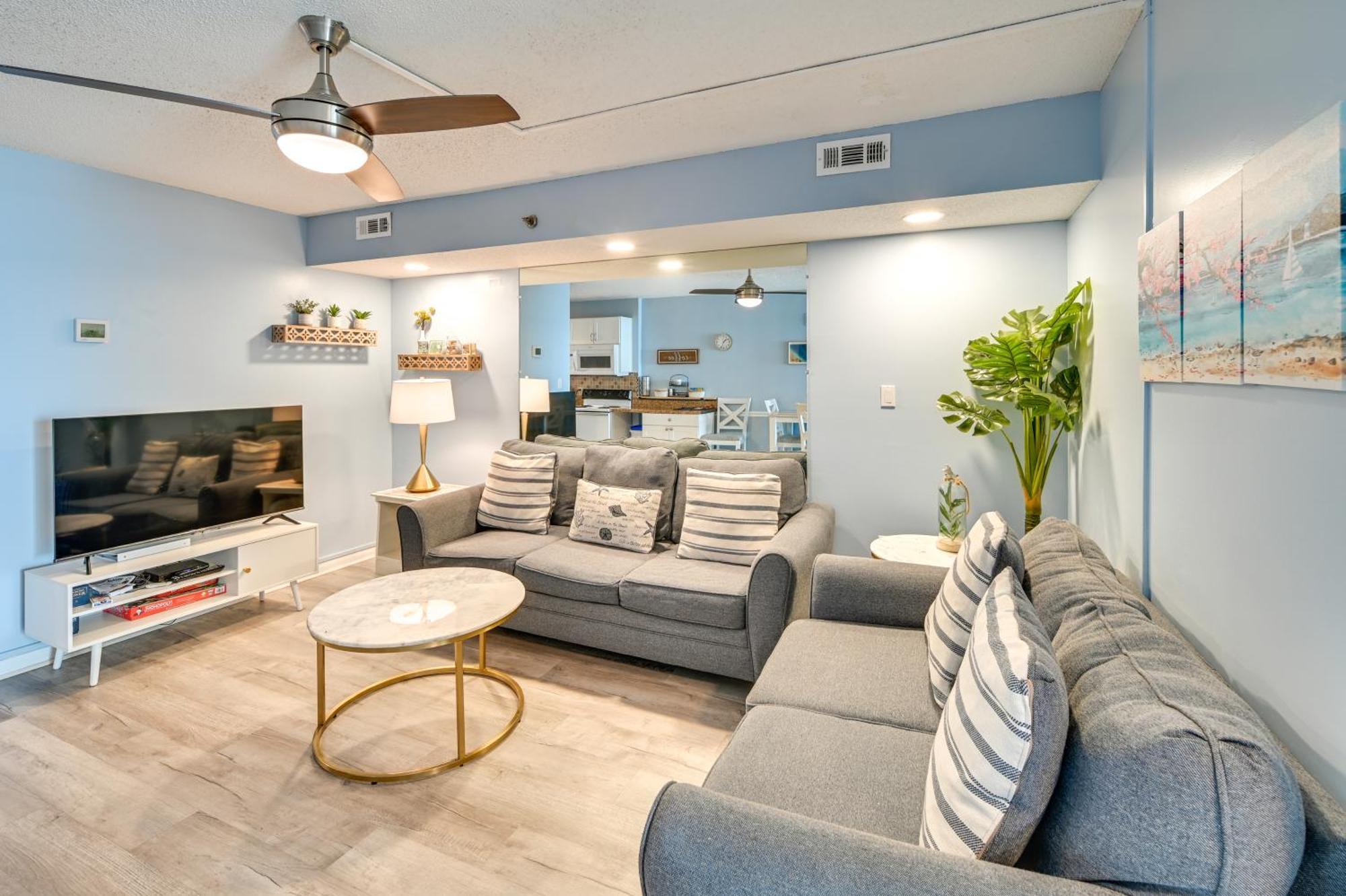 Cozy Coastal Condo With Airy Oceanfront Balcony Мертл-Біч Екстер'єр фото